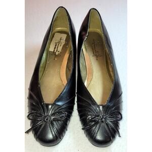Soft Style by Hush Puppies Womens Low Heels Pumps Sz 7M Black Slip On Norm Corp